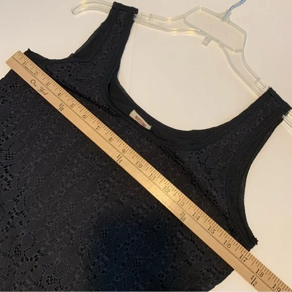 MOSSIMO lace tank top crochet trim neutral spring summer fall - Picture 9 of 9